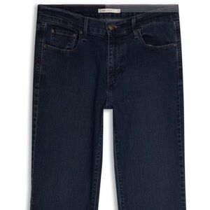 Levi's 505 Straight Leg Dark Blue Stretch Women's Jeans